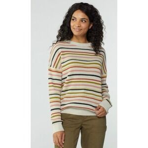 REI Co-Op Women's Wallace Lace Organic Cotton Stripe Waffle Knit Long Sleeve Tee